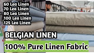 100 Pure Linen Fabric  60 Lea  70 Lea 80 Lea 100 Lea 125 Lea Linen Fabric Manufacturer in Mumbai [upl. by Kristan]