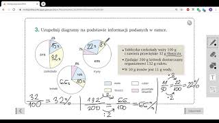 Diagramy procentowe część 2 klasa 6 [upl. by Refinne]