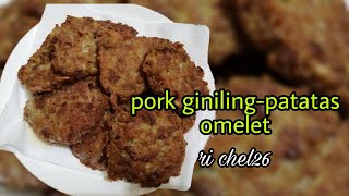 PORK GINILINGPOTATO OMELET [upl. by Salangia]