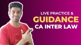 Get BONUS Marks In Law  Live Writing Practice  CA Inter Law [upl. by Garret]