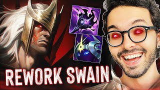 O quotNOVOquot SWAIN AGUENTA ATÉ 4 NA TOP LANE [upl. by Hendry]