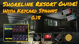 Shoreline Resort Loot Guide With Keycard Spawns Escape From Takov 015 [upl. by Enayr]