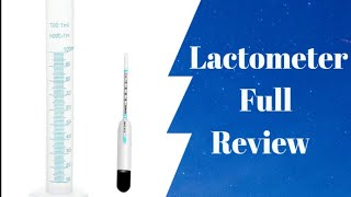 Lactometer full Review How to use Lactometer How to measure water content in milk [upl. by Russom581]