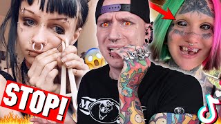 Dangerous Piercings You Should NEVER Do  New TikTok Piercing Fails 25  Roly [upl. by Rubin]