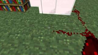 Minecraft  Pistons tutorial How to make a secret bookshelf door [upl. by Cilo]