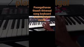 Poongathavae thaazh thiravaai song keyboard playNizhalgal movie [upl. by Fillian685]