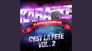 Tourner Les Serviettes — Karaoké Playback Avec Choeurs — Rendu Célèbre Par Patrick [upl. by Ennaitak]