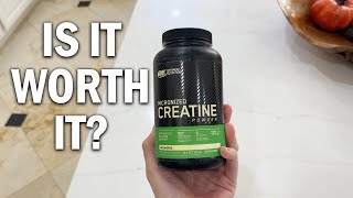 Optimum Nutrition Micronized Creatine Review  Is It Worth It [upl. by Hewett752]