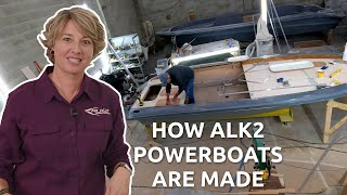 How center console boats are made ALK2 Powerboats Factory Tour [upl. by Nesaj]