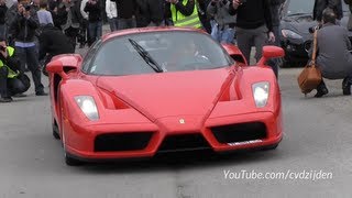 Ferrari Enzo LOUD Start Up and Acceleration sound [upl. by Neladgam]