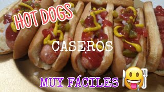 HOT DOGS CASEROS MUY FÁCILES DE HACER ✨🌭 [upl. by Muns32]