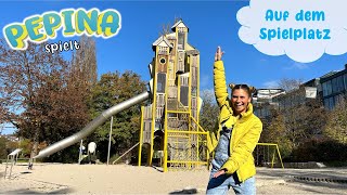 🛝 Auf dem SPIELPLATZ ✨ Seifenblasen Kreideparcours 🖍️🍁 und viel Bewegung mit Pepina 🔍 [upl. by Fabian]