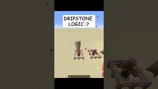 Minecraft Dripstone Logic 🗿wait for it…🤣 [upl. by Camala]