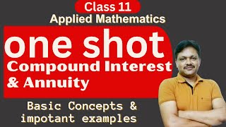 One Shot Series  Compound Interest amp Annuity  Applied Maths Class 11  Gaur Classes [upl. by Emmalyn]