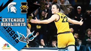 HIGHLIGHTS Michigan State vs Iowa  Big Ten Womens Basketball  122024  NBC Sports [upl. by Doownel]