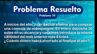 PROBLEMA DE PROGRESIONES ARITMÉTICAS Prof Carlos Sánchez [upl. by Asikal483]