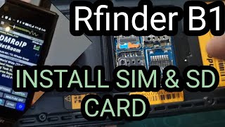 RFinder B1  Install SD Card amp SimCard [upl. by Enrobialc]