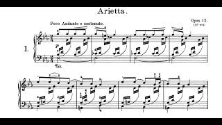 Edvard GriegOp 12 No1 Arietta Sheet Music [upl. by Kermy]