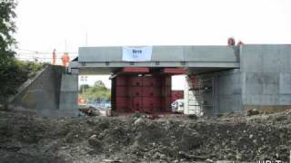 TimeLapse Example 24hr Transporter Bridge Replacement [upl. by Enilorak]