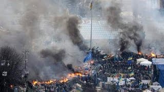 Molotov Cocktails Vs Water Cannon In Deadly Kiev Protests [upl. by Euell]