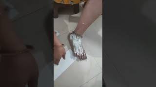 self leg waxwaxing  white chocolate waxliposoluble wax for all skin type Jyoti Saini [upl. by Tania]