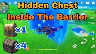 Hidden chest inside invisible barrier🤯🤯 Fontaine Genshin Impact [upl. by Thorner90]