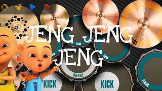 Upin Ipin  Jeng Jeng Jeng  Cover Real Drum By DrummerZBA [upl. by Oflodor]