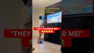 Imagine Buying a TV and Seeing This shorts scam [upl. by Aynik557]