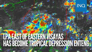 LPA east of Eastern Visayas has become tropical depression Enteng [upl. by Jochebed829]