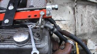 How to take the engine and gear box out of a 1972 mgbgt [upl. by Nosnhoj213]