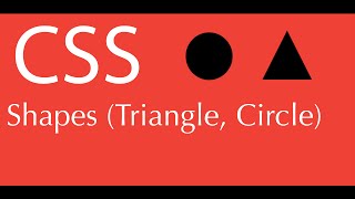 How to make a Triangle and circle in css  html div element [upl. by Banyaz]