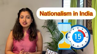 NATIONALISM IN INDIA IN JUST 15 MINUTES  REVISION  Class 10 History  Shubham Pathak class10sst [upl. by Anilyx]