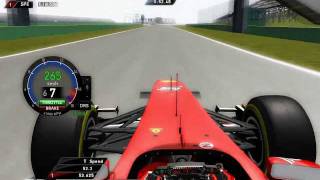 rFactor F1 2011 WCP  Fernando Alonso at Magny Cours [upl. by Nawj963]