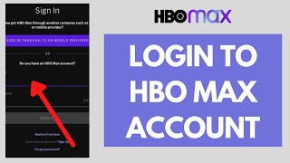 HBO Max Login 2021 How to login HBO Max HBO Max App Login Sign in [upl. by Gerstner]