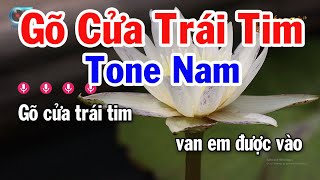 Karaoke Gõ Cửa Trái Tim Tone Nam  Dm  Nhạc Sống 2024  Karaoke Tuấn Cò [upl. by Aynatal]