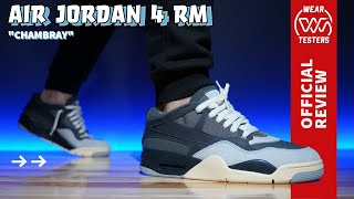 Air Jordan 4 RM Chambray  The Best Colorway So Far [upl. by Bonucci]