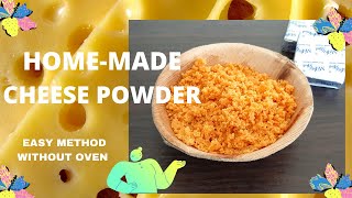 Cheese Powder Recipe  How to make cheese powder at homeCheese topping made without oven [upl. by Dionisio]