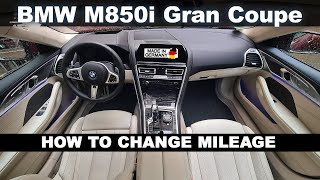 How To Change Mileage  BMW M850i Gran Coupe  Mileage Correction Tool [upl. by Anirbac58]