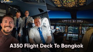 A350 longhaul behind the scenes in the cockpit with SAS [upl. by Cowey]