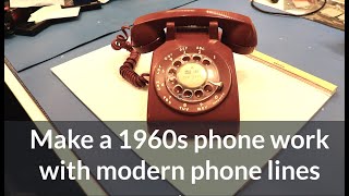 Converting a 1960s rotary dial phone to work as a modern day phone [upl. by Eaj]