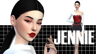 The Sims 4 CAS Lookbook 6 feat Jennie of BLACKPINK in Solo MV  CC Links [upl. by Luahs]