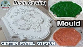 FIBERGLASSMOLDS Pembuatan Cetakan Center Panel Gipsum Oval Dari Resin [upl. by Esmond]