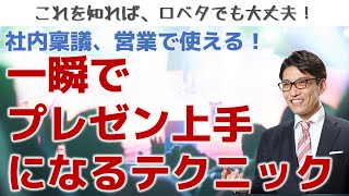 プレゼンが見違えるほど上手くなるコツ（口下手でも大丈夫） [upl. by Warner876]