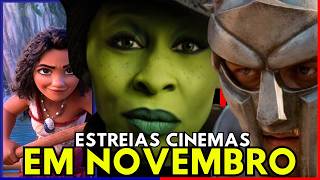 FILMES QUE TERÃO ESTREIAS NOS CINEMAS EM NOVEMBRO DE 2024 [upl. by Enyamert]