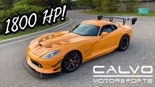 1800HP CALVO MOTORSPORTS TWIN TURBO VIPER ACR REVIEW FREAKSHOW [upl. by Refinej]