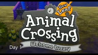 Lets Play Animal Crossing New Leaf Welcome Luxury Day 1 [upl. by Sid643]