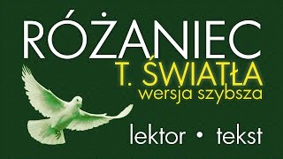 Różaniec  Tajemnice ŚWIATŁA  wersja SZYBSZA [upl. by Savina]