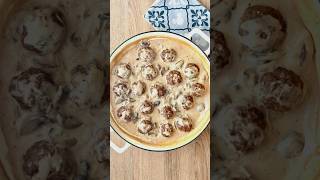 Baked Meatballs with Sour Cream Gravy [upl. by Weisler]