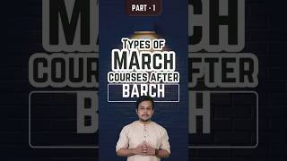 Types Of M Arch Courses After B Arch Part  1 BArch MArch [upl. by Patterman]