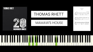 Thomas Rhett Morgan Wallen  Mamaws House BEST PIANO TUTORIAL amp COVER [upl. by Nyluqcaj]